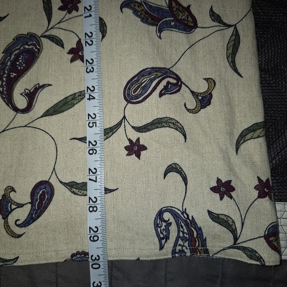 NWT David Brooks 2 Piece Linen Blend Paisley Leaf Print Cardigan & Top Size XL - Picture 14 of 14